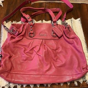 Pink Coach Tote